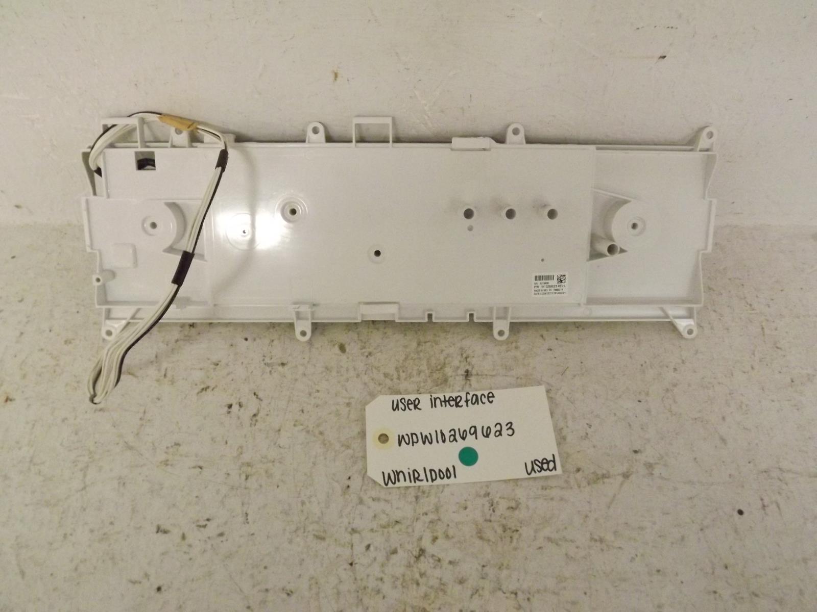 Whirlpool Dryer WPW10269623 User Interface Used Whirlpool Dryer WPW10269623 User Interface Used